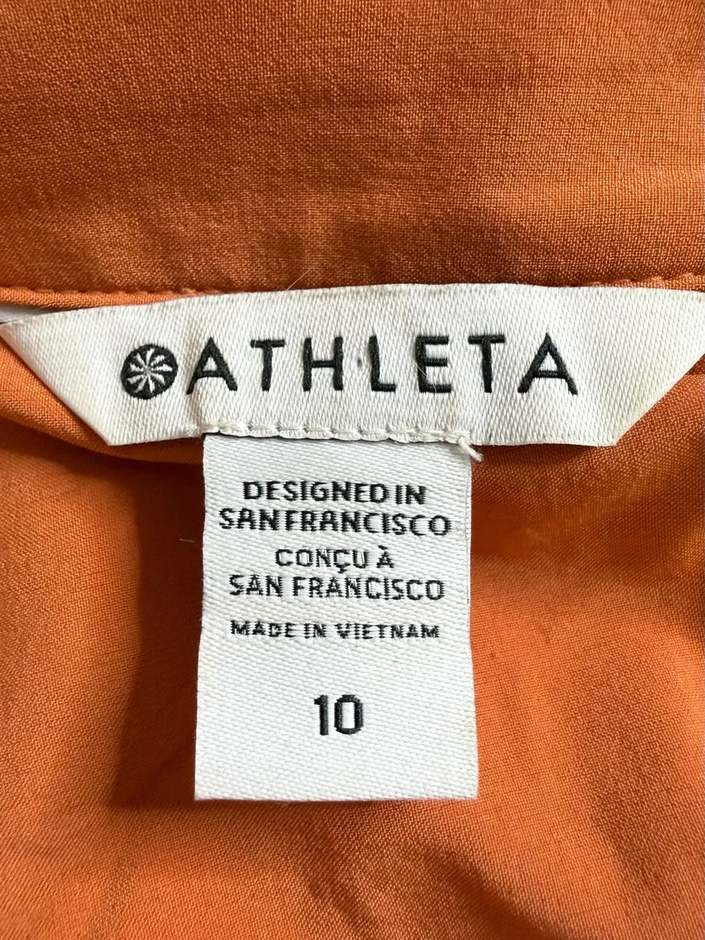 Athleta Terracotta Zip Front Romper Golf Travel Tennis Size 10 - Picture 8 of 15